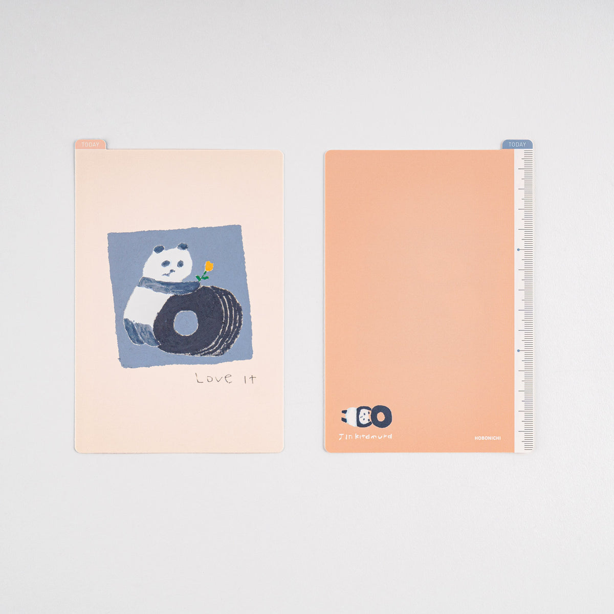 Hobonichi Pencil Board - Original A6 - Jin Kitamura Love it Panda    at Boston General Store