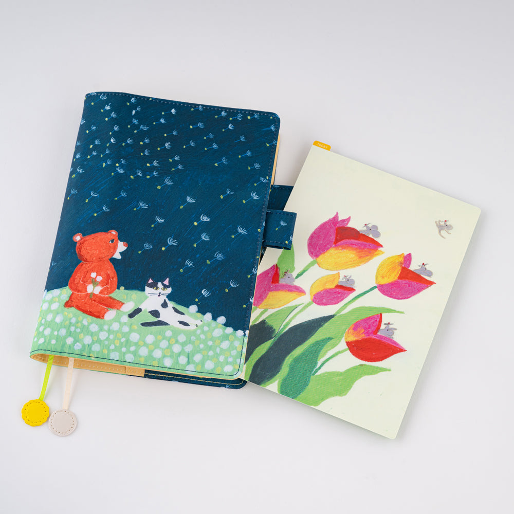 Hobonichi Pencil Board -Cousin A5 - Keiko Shibata Swaying tulips    at Boston General Store