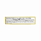 Nutrition label of tinned Fishwife Smoked Trout with Red Chimichurri on white background