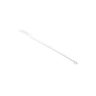 Long narrow straw cleaning brush on white background