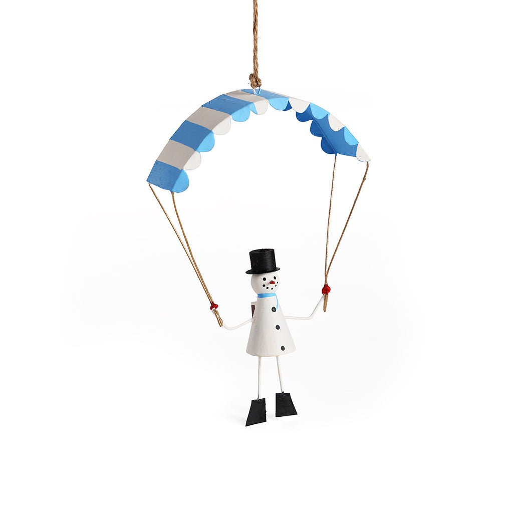 Snowman with Paraglider Ornament Boston General Store