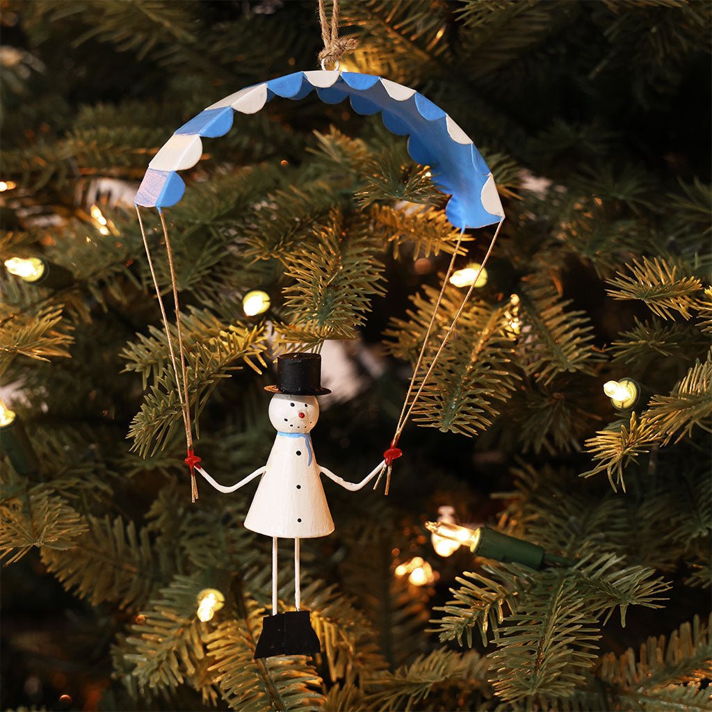 Snowman with Paraglider Ornament Boston General Store