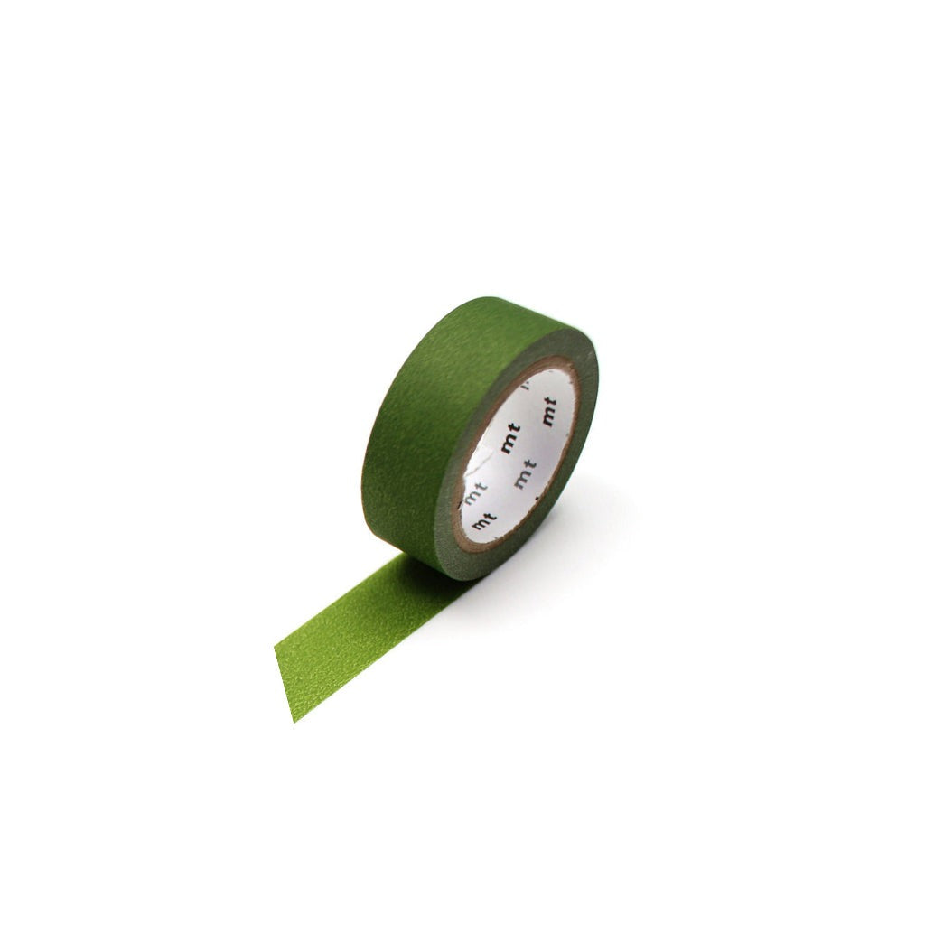 MT Solid Washi Tape Matte Olive Green   at Boston General Store