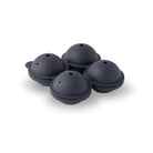 Sphere ice tray with silicone lid on
