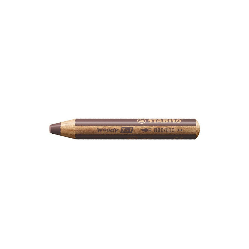 Stabilo Woody 3-in-1 Pencil Set of 6 with Sharpener at Boston General Store