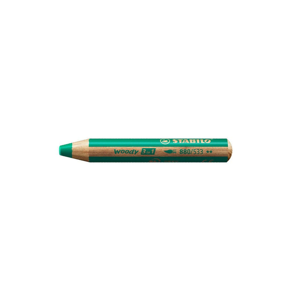 Stabilo Woody 3-in-1 Pencil Set of 6 with Sharpener at Boston General Store