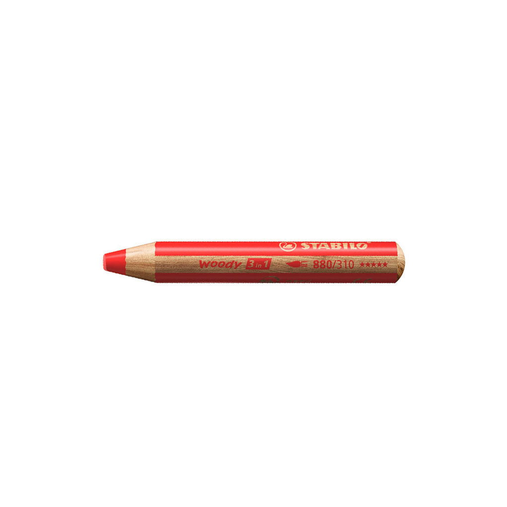 Stabilo Woody 3-in-1 Pencils Red 310   at Boston General Store