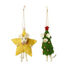 Star or Tree Mouse Ornament Boston General Store