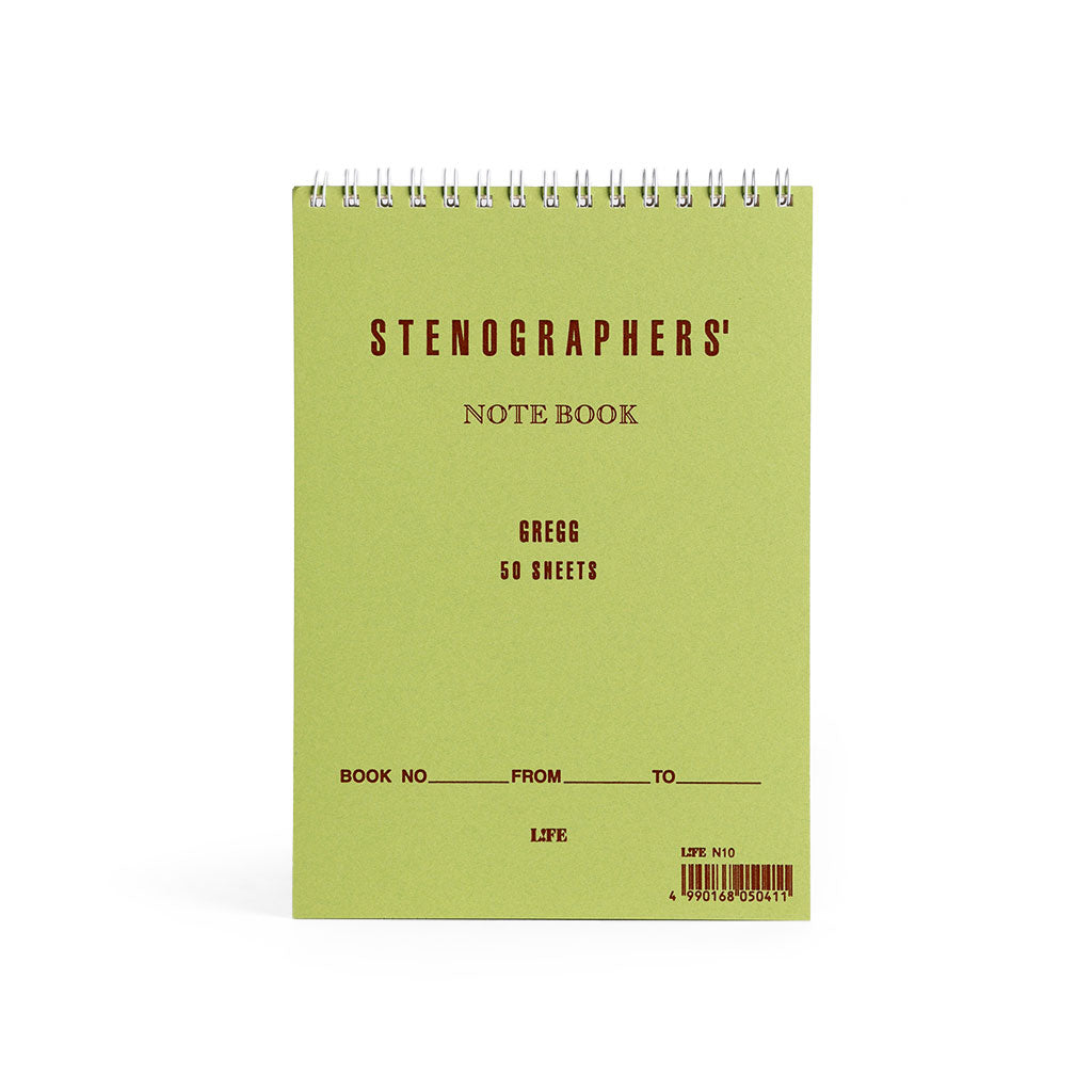 Stenographer's Notebook - Green/Ruled at Boston General Store