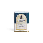 Supeq spice blend tin from Curio Spice Co. on white background