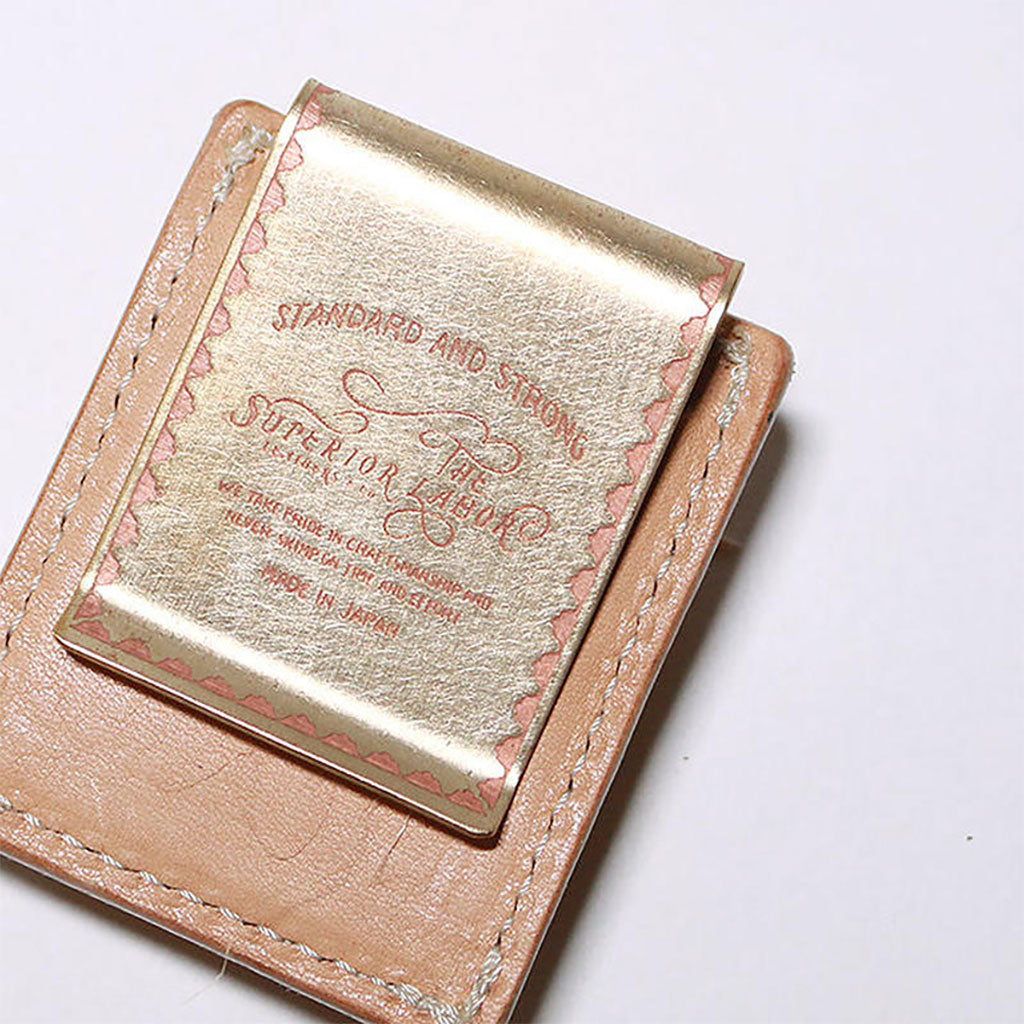 Leather and Brass Clip Pen Holder at Boston General Store