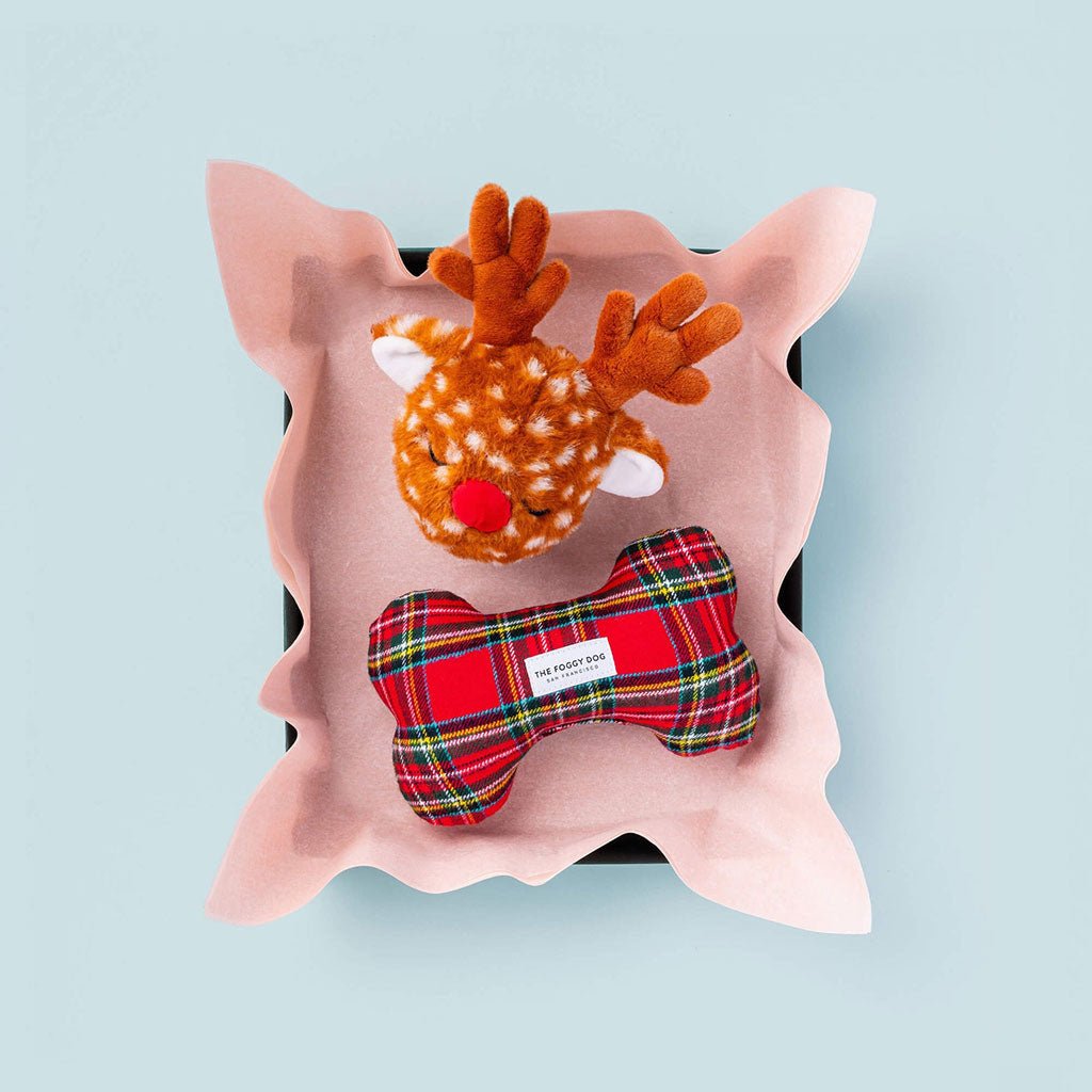 Tartan Plaid Squeaky Dog Toy Boston General Store