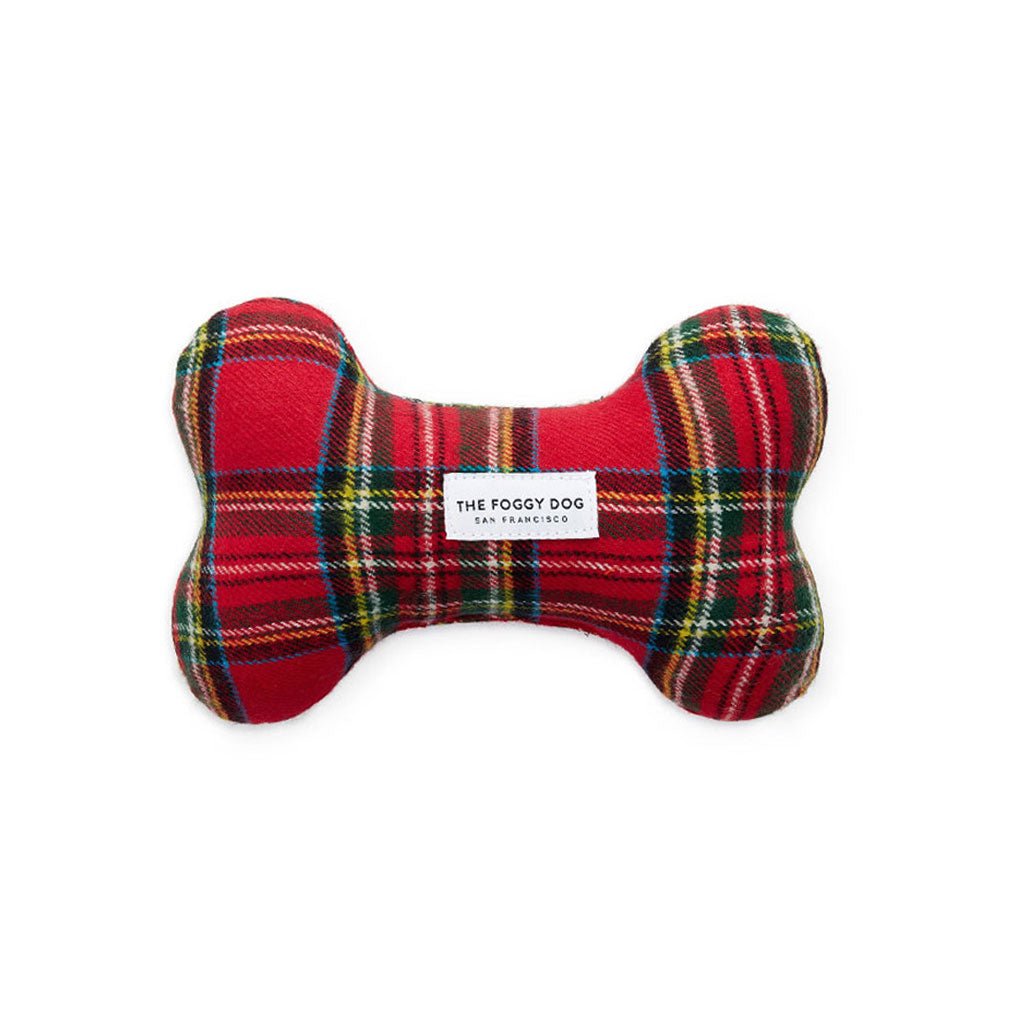 Tartan Plaid Squeaky Dog Toy Boston General Store