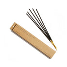 Incense sticks with a cardboard packaging on a white background