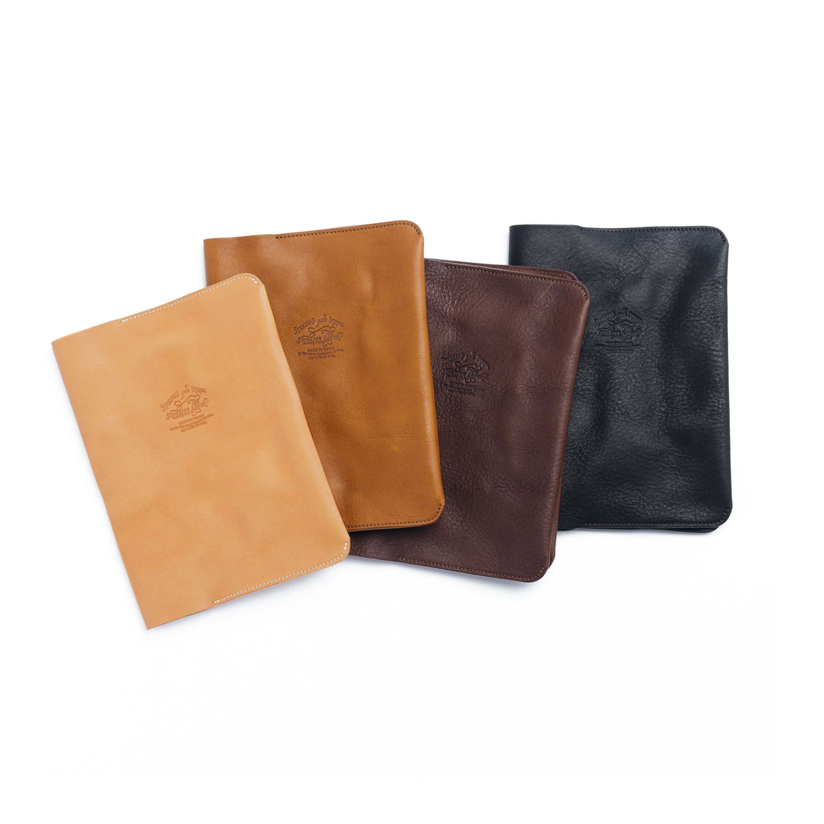 Textured Leather Notebook Cover at Boston General Store