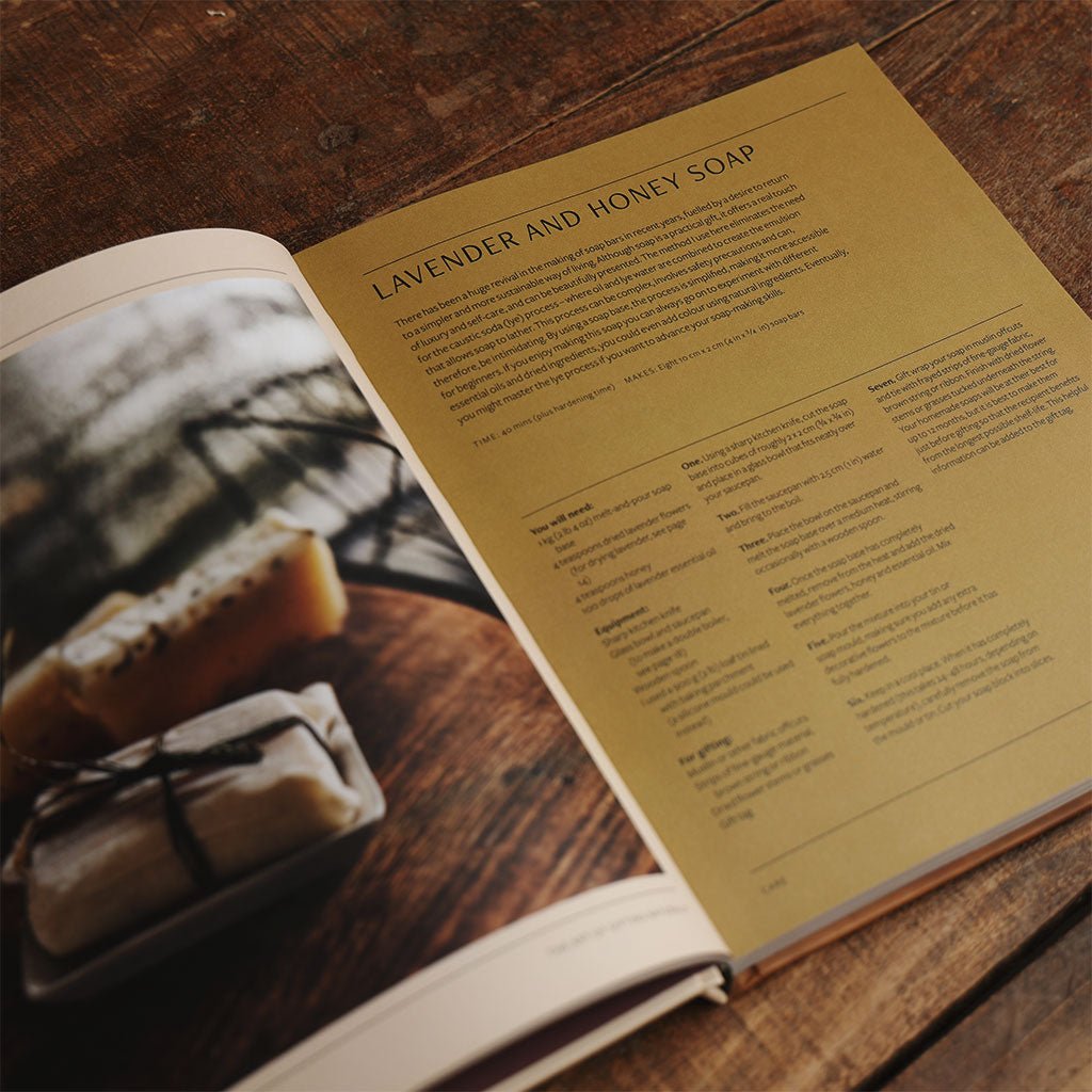 An interior page of "The Art of Gifting Naturally Book" 