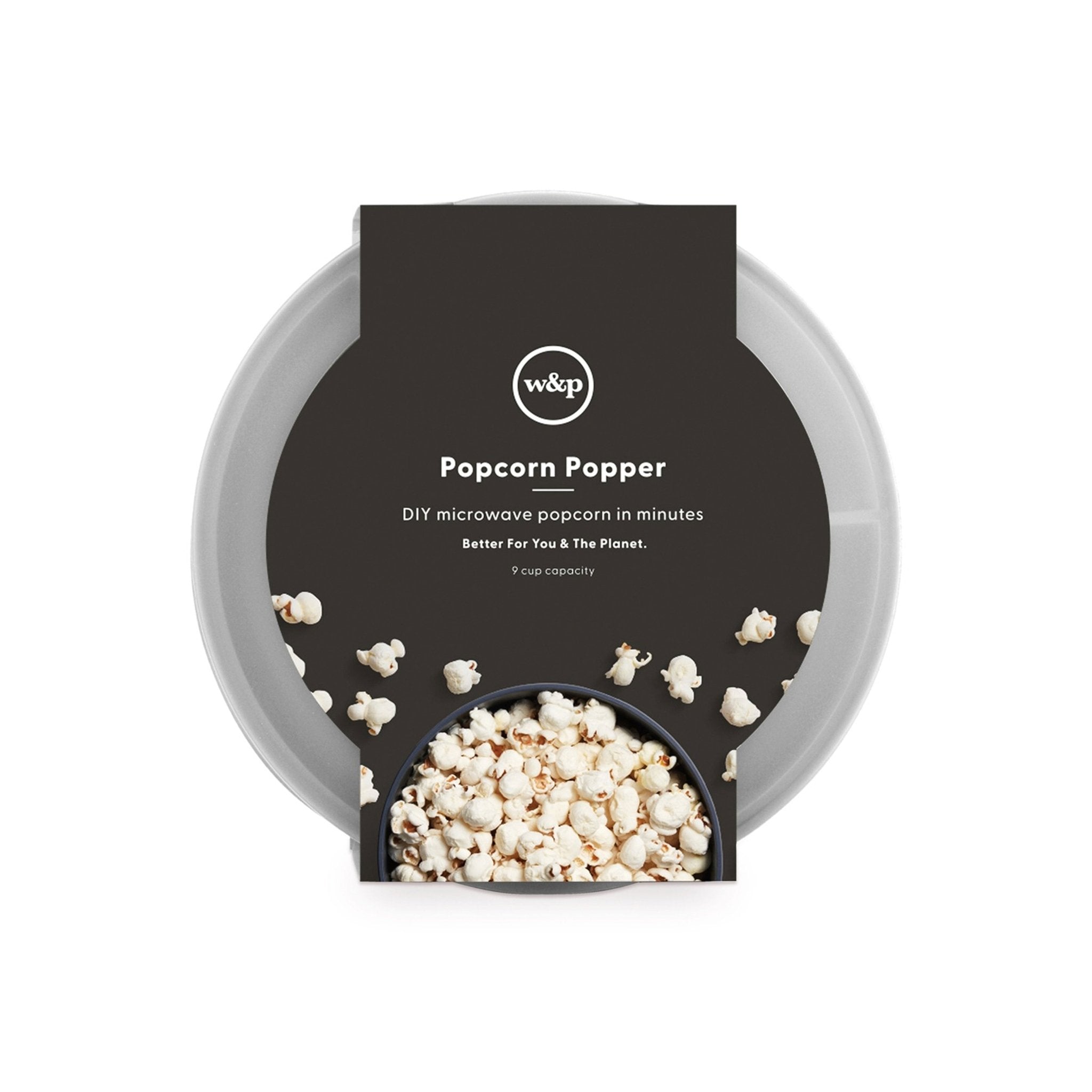 Popcorn popper on white backgrond