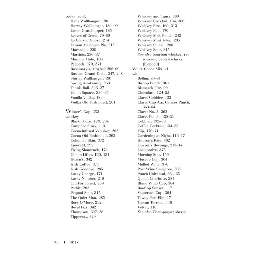 The Waldorf Astoria Bar Book Boston General Store