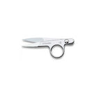 Carbon steel thread snip scissors with 3 Claveles branding on white background
