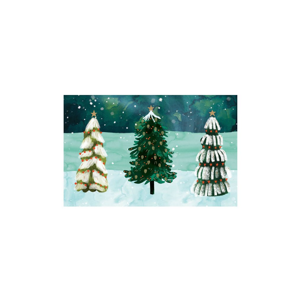 Three Winters Trees Gold Foil Card Pack Boston General Store