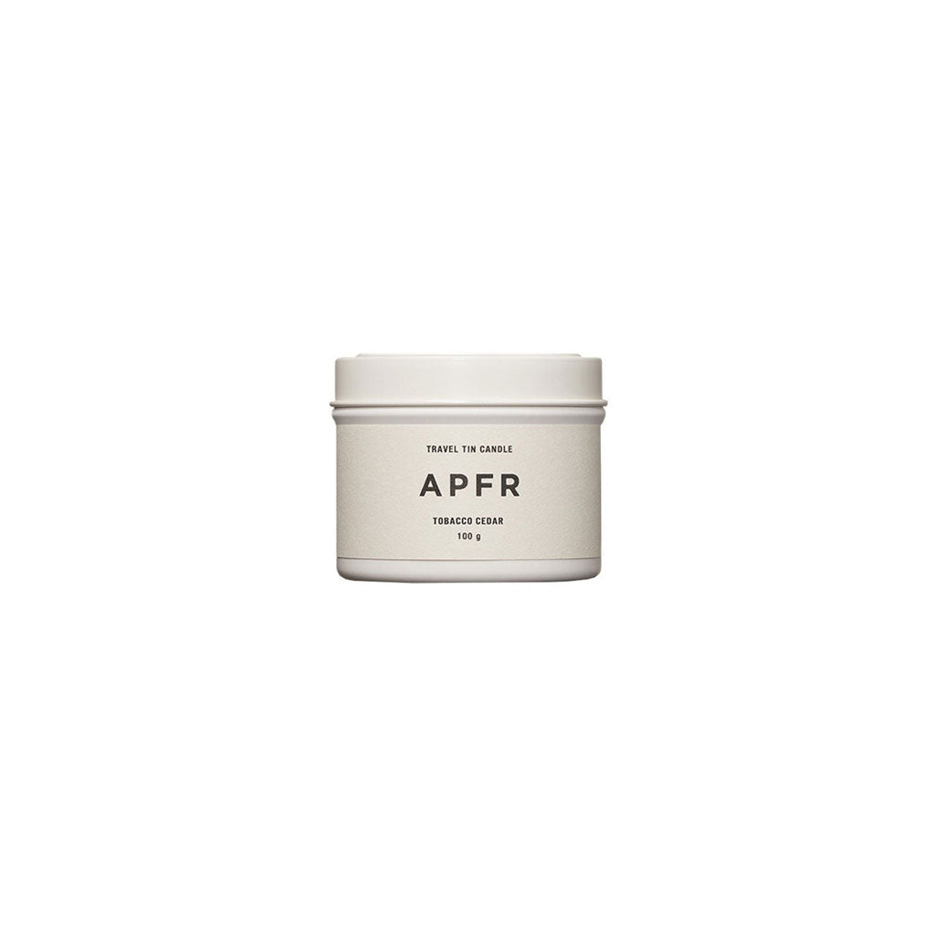 APFR Travel Tin Candle Tobacco Cedar   at Boston General Store
