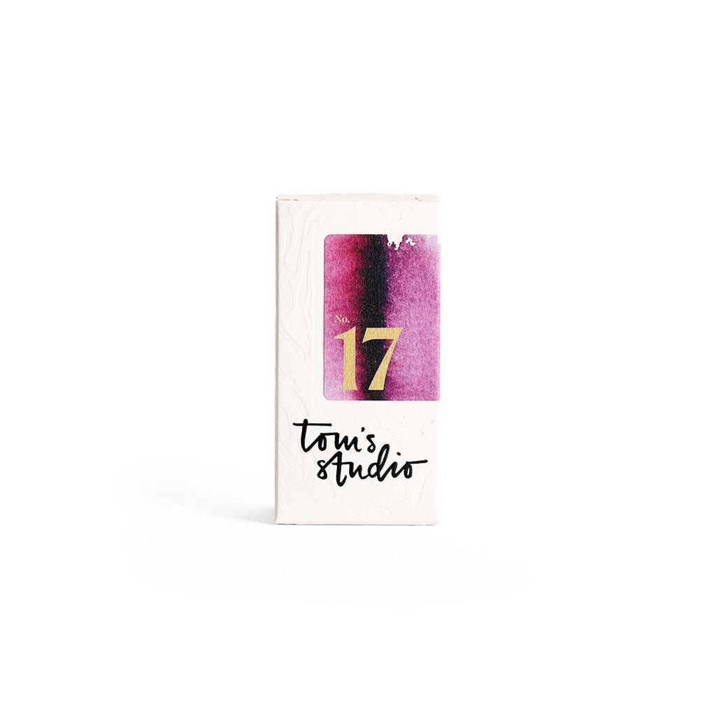 Tom's Studio 17 Damson purple Ink in white box on white background