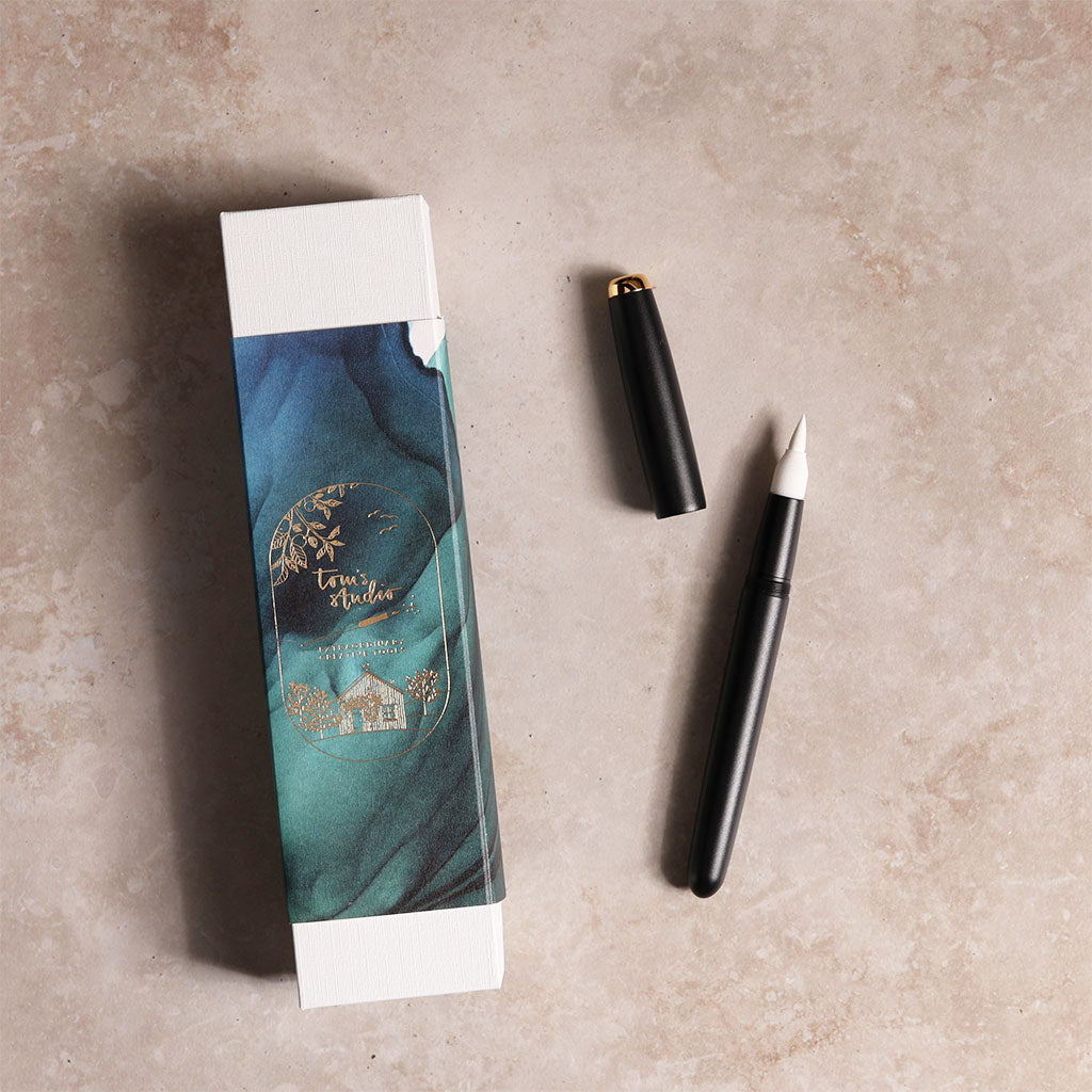 Tom&#39;s Studio Fountain Pen with Japanese Brush Tip    at Boston General Store