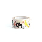 Washi tape featuring colorful African animals. 