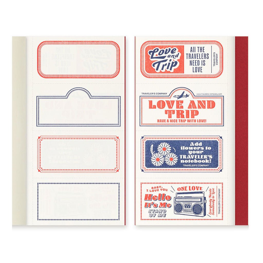 Traveler&#39;s Love and Trip Regular Notebook Refill Boston General Store