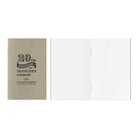 MD paper white card-size notebook refill on white background