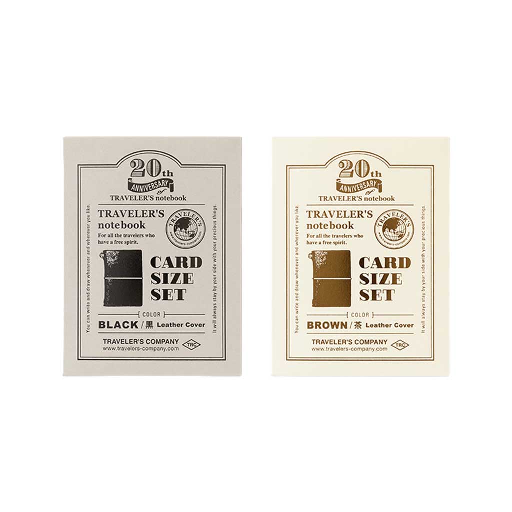 TRAVELER'S COMPANY ノート Traveler's Notebook - Card Size Anniversary Set | Boston General Store
