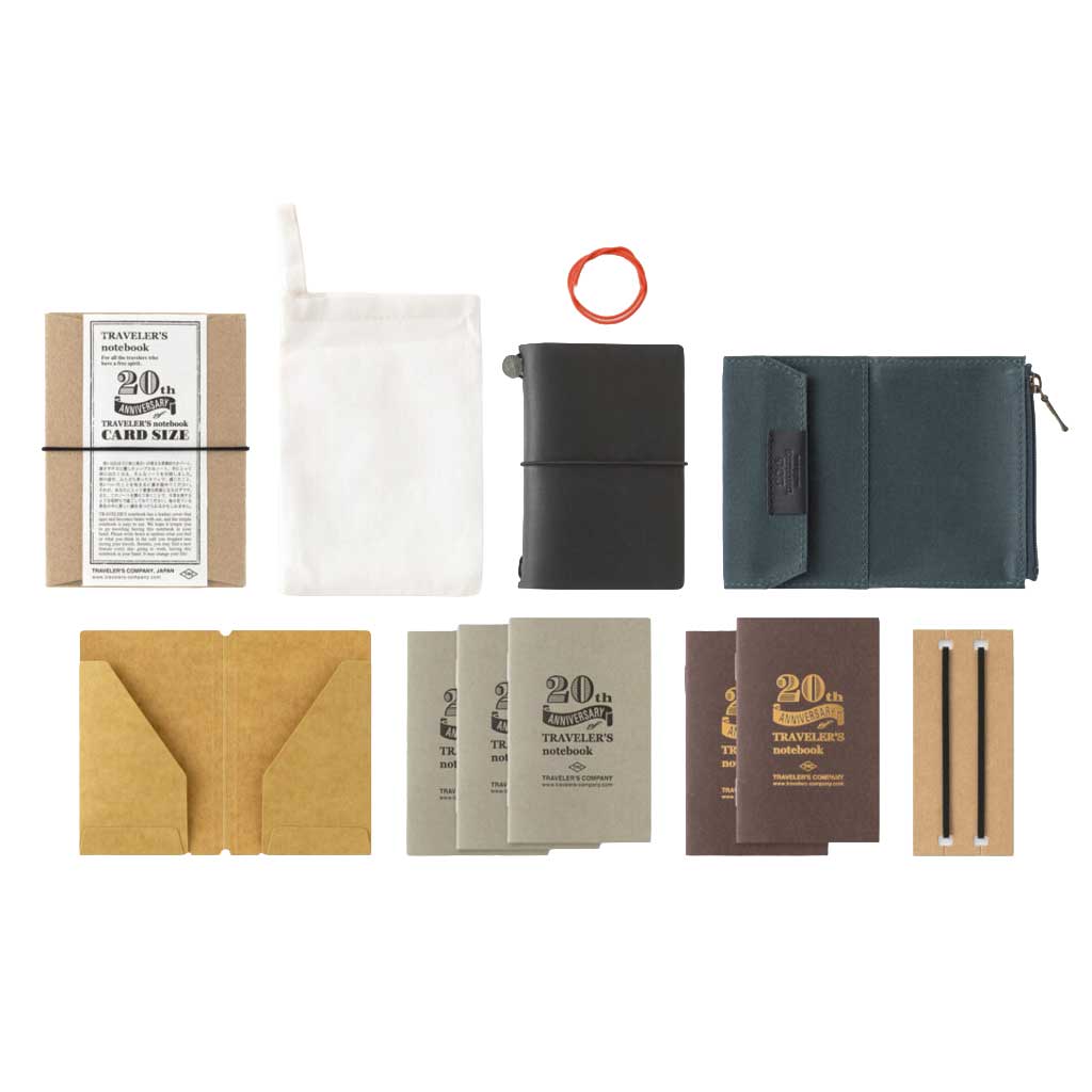 Traveler's Notebook - Card Size Anniversary Set | Boston General Store