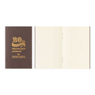 MD paper cream card-size notebook refill on white background