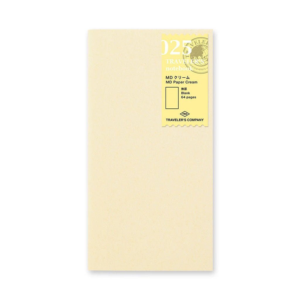 Traveler's Notebook Refill MD Paper Cream Blank - 025 Boston General Store