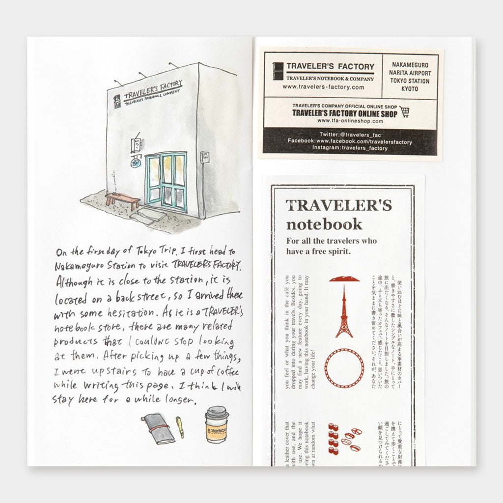 Traveler&#39;s Tokyo Edition Blank Paper Refill    at Boston General Store
