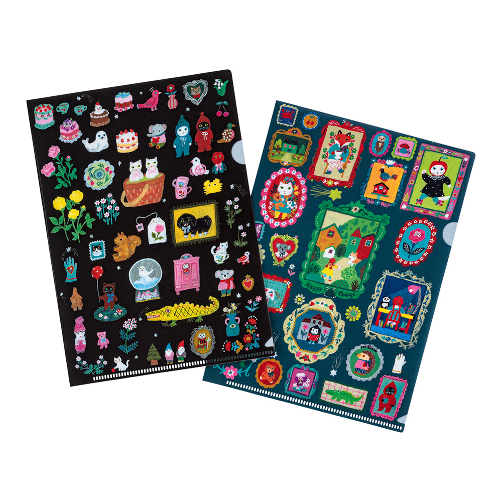 Hobonichi Folder Set of 2 for Cousin A5 Size - Yumi Kitagishi Little Gifts    at Boston General Store