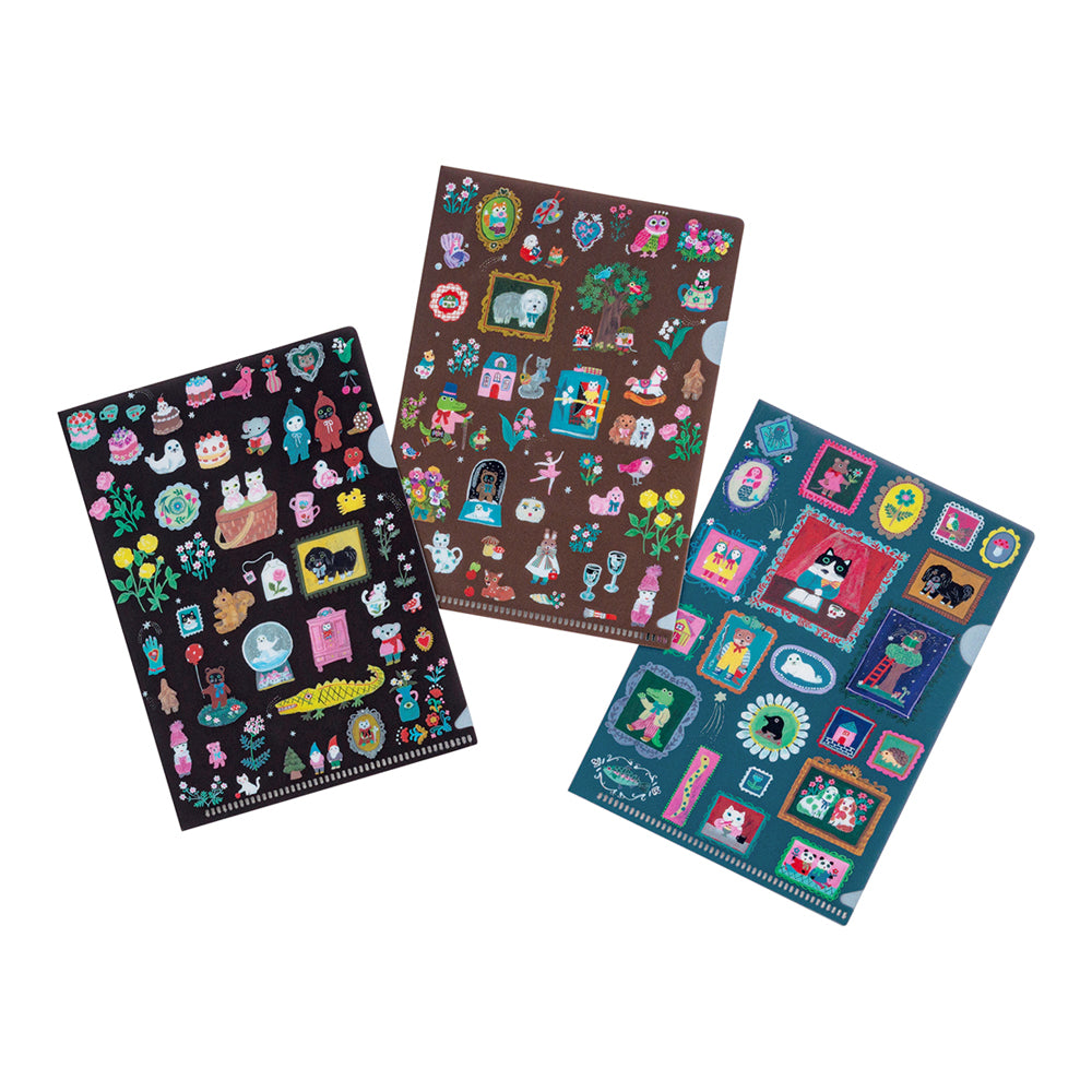 Hobonichi Folder Set of 3 for Original A6 Size - Yumi Kitagishi Little Gifts    at Boston General Store