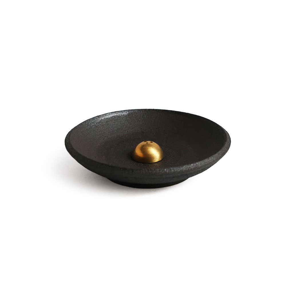 Smudging Dish with Brass Dome Incense Holder    at Boston General Store