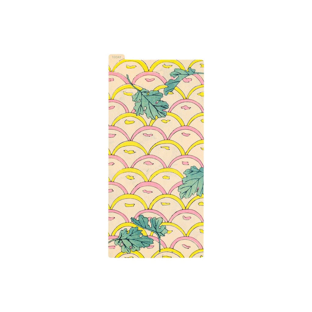 Pencil board for Hobonichi weeks with colorful Unsodo design on white background