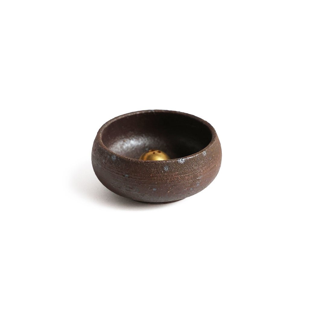 Ume Wabi Sabi Incense Bowl & Brass Dome Incense Holder | Boston