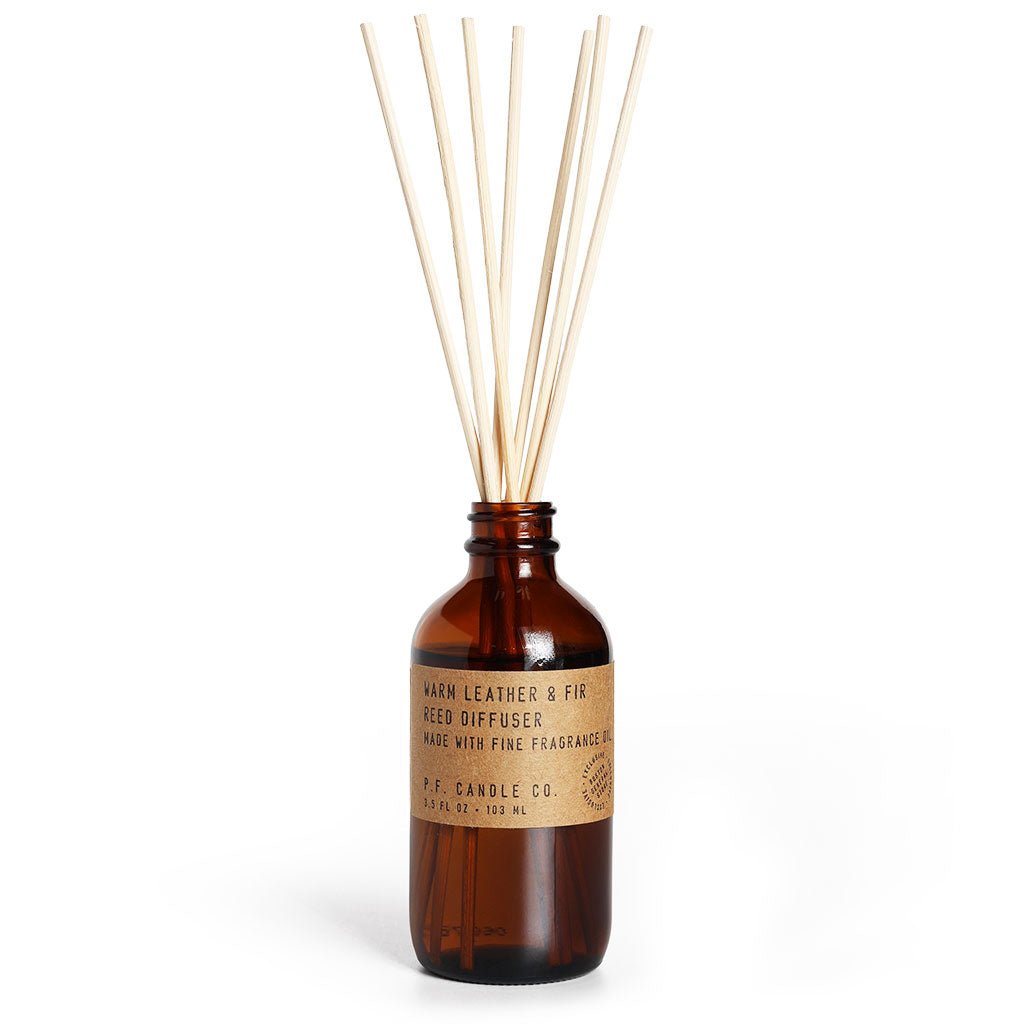 P.F Candle Co. x Boston General Store Warm Leather + Fir Reed Diffuser
