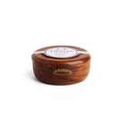 Wooden shaving bowl with a Windsor label on a white background