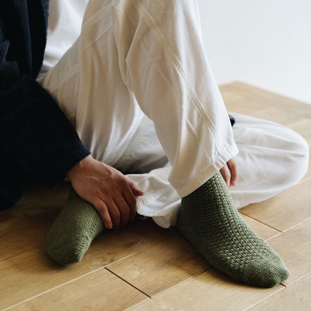 Nishiguchi Kusushita Wool Cotton Boot Socks | Boston General Store