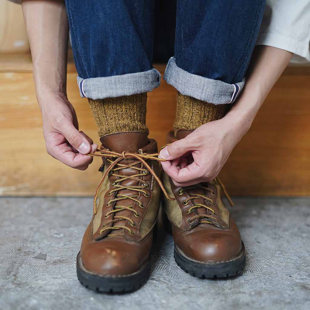 Nishiguchi Kusushita Wool Cotton Boot Socks | Boston General Store