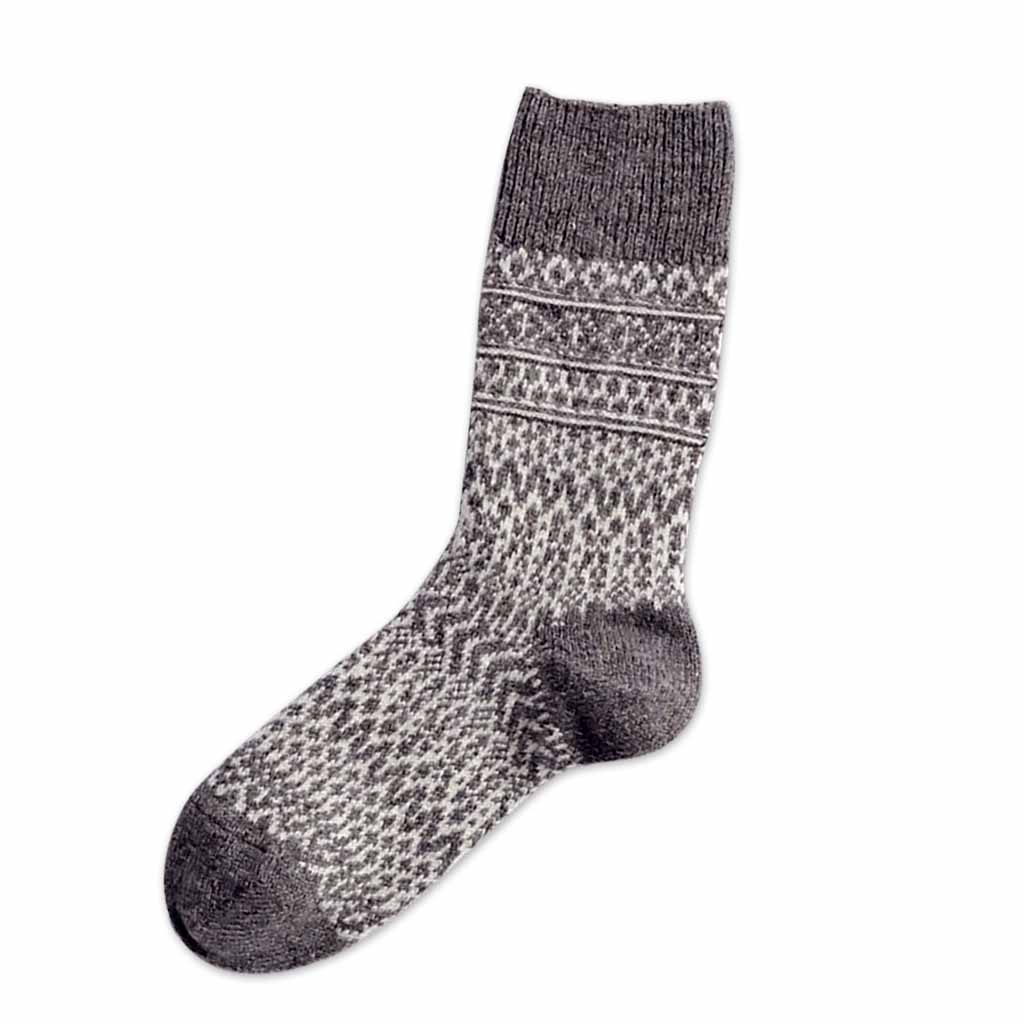 Wool Jacquard Socks Boston General Store