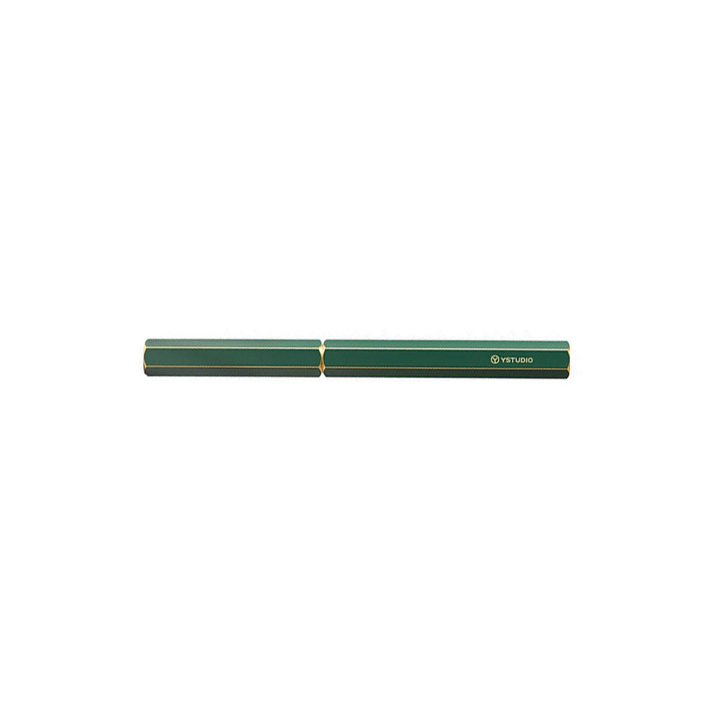 Classic Brass Fountain Pen Green   at Boston General Store