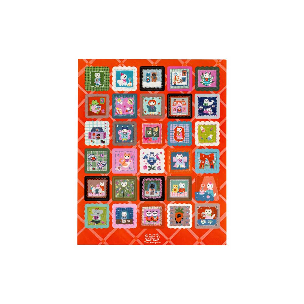 Yumi Kitagishi: Stickers - Daily Life of White Cat Boston General Store