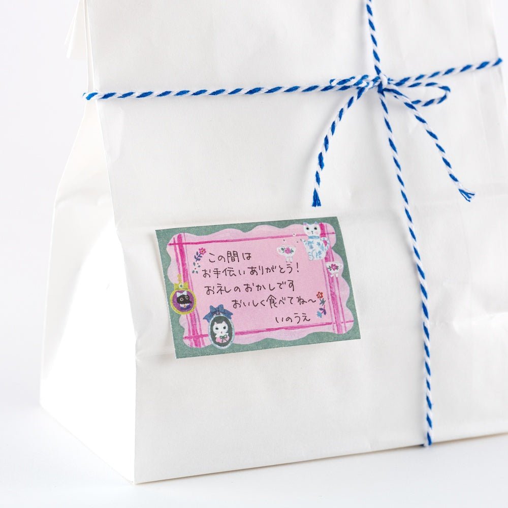 Yumi Kitagishi: Sticky Note Roll - White Cat’s Table Decorations Boston General Store