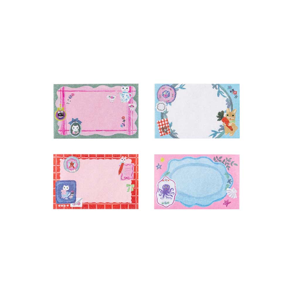 Yumi Kitagishi: Sticky Note Roll - White Cat’s Table Decorations Boston General Store