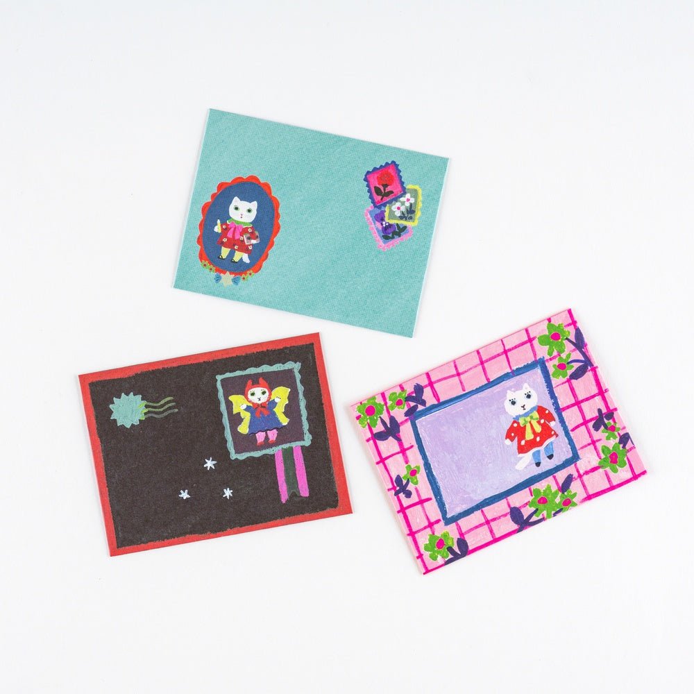 Yumi Kitagishi: White Cat’s Mini Letter Set Boston General Store